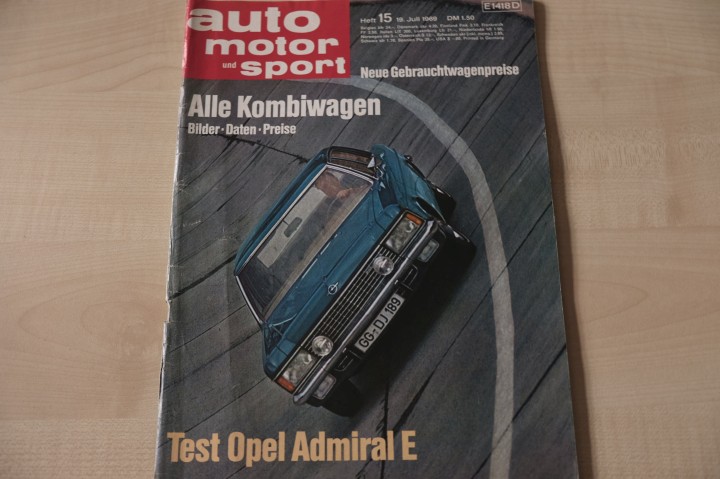 Deckblatt Auto Motor und Sport (15/1969)